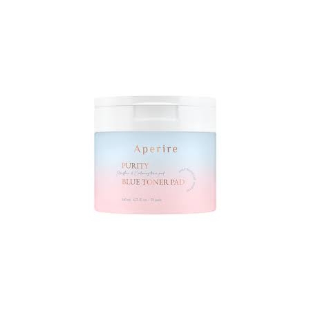 Aperire Purity Blue Toner Pad – nawilżająco-kojące płatki do twarzy, 70 szt